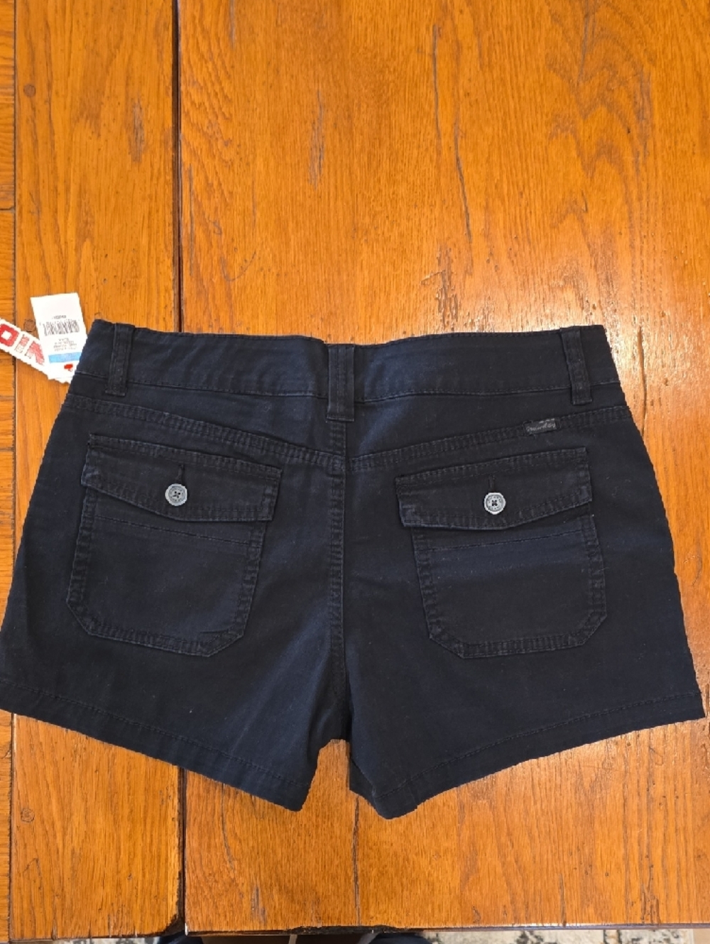 UNIONBAY Delaney Junior Black Denim-Style Shorts Size 9 NWT - Picture 3 of 3